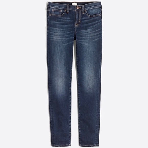 J Crew Soft Dark Wash Skinny Jeans Size 28 - Picture 1 of 7